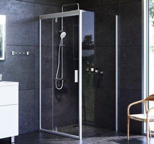 Душевое ограждение Square Pivot 90x90 см, без поддона AM.PM W90UG-404-090MT Gem