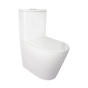 Унитаз-компакт Q-TAP Stork WHI 2178P безободковый с сиденьем Soft Close дюропласт