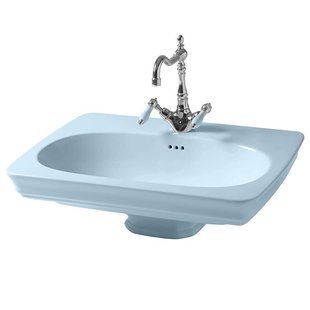 Умывальник керамический 68 см Artceram Civitas, blue acquarello (CIL001 32; 00)