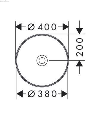 Раковина накладная Hansgrohe Xuniva S SmartClean 40 см 61071450