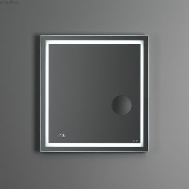 Универсальное зеркало с контурной Led-подсветкой, часами и косметическим зеркалом, 65 см. AM.PM M91AMOX0653WG38 GEM