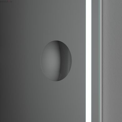Универсальное зеркало с контурной Led-подсветкой, часами и косметическим зеркалом, 65 см. AM.PM M91AMOX0653WG38 GEM