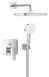 Душова система прихованого монтажу Grohe Cubeo Tempesta 250 хром 1053360000