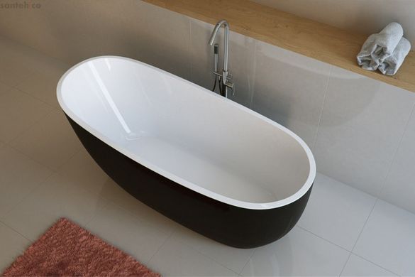 Ванна Окремостояча 1750X740 Excellent Comfort+ Чорна (Waex.com17Wb)