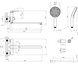 Смеситель для ванны Kroner Element 211414-3801 черный матовый CV035958