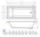 Ванна акрилова Koller Pool Cube Line 170x80 CUBELINE170X80