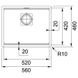 Кухонна мийка Franke KUBUS 2 KNG 110-52 (125.0517.046) гранітна - монтаж під стільницю - колір Білий - (коландер та килимок Rollmat у комплекті)