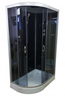 Душевой бокс Atlantis 120x80 (Профиль - сатин, стекло - тонированное) AKL 120P-T ECO (GR) R