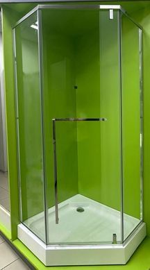 Душова кабіна Veronis 90x90 (Профіль - хром, скло - прозоре) KN-17-00 з піддоном