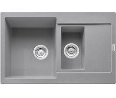 Кухонна мийка з сифоном граніт MRG 651-78 сірий камінь Franke 114.0565.124