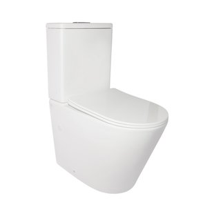 Унитаз-компакт Q-TAP Stork WHI 2179P безободковый с сиденьем Soft Close дюропласт