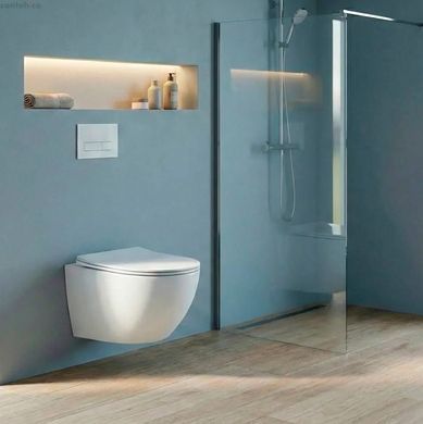 Інсталяція для унітазу Ravak FrameCore Direct RKUC3000003 + підвісний унітаз Ravak WC Concept Oval RimOFF RKUM000009 із сидінням Soft Close