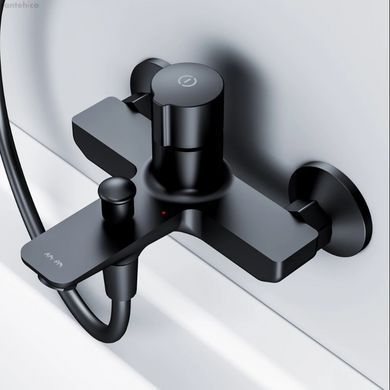 Смеситель для ванны Am.Pm X-Joy TouchReel черный матовый F85A10522