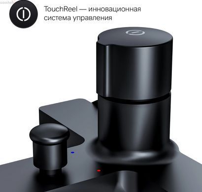 Смеситель для ванны Am.Pm X-Joy TouchReel черный матовый F85A10522