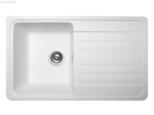Кухонна мийка VERSAL біла 0000063