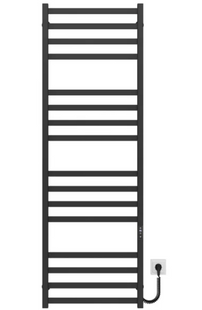 Рушникосушка електрична Deffi Avast 600x1600 чорна матова B.AV.160.60.16.E.B.R.2 права