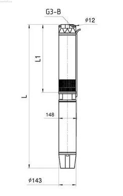 Электронасос скважинный Sprut 6SPW 27-152-18,5