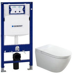Інсталяція Geberit Duofix Sigma 111.300.00.5 + підвісний унітаз Koer TB-0101 Smart KR6117 з електронним керуванням