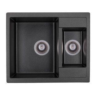 Мийка SAMORA black shine (610*500mm.) 901