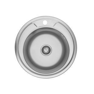 Кухонная мойка из нержавеющей стали Kroner KRP Satin-490 CV022766
