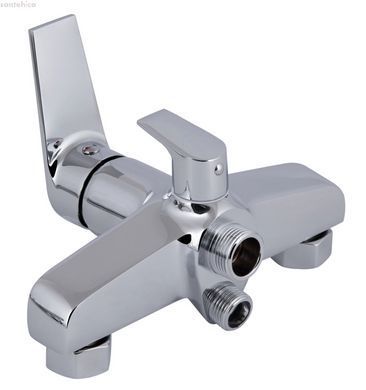 Смеситель для ванны Qtap Stenava New хром QTSTE2601CRM45536 с душевым гарнитуром