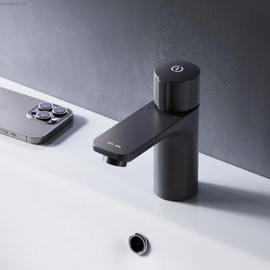 Змішувач для раковини Am.Pm X-Joy TouchReel чорний матовий F85A02522