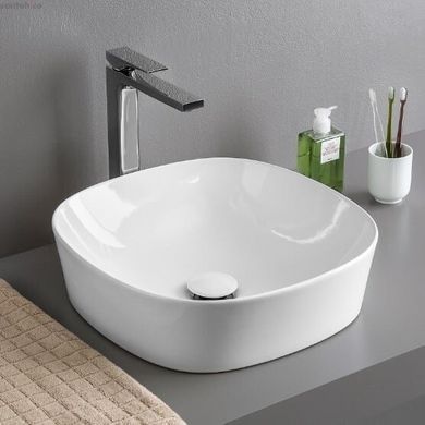 Умывальник керамический 42 см Artceram Ghost, white glossy (GHL001 01; 00)