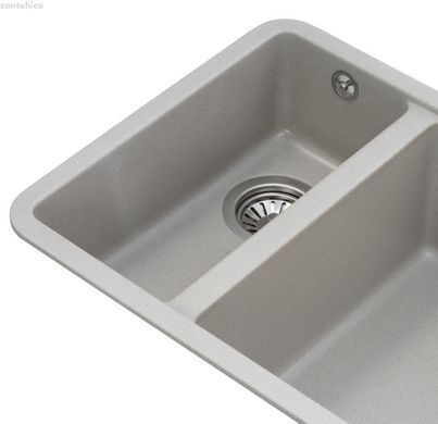 Кухонна мийка GRANADO Under top DOUBLE grey stone 3410