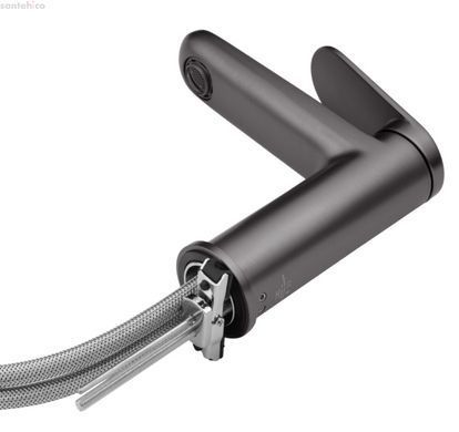 Змішувач для раковини Kroner Element 211110-0101 графіт CV035940