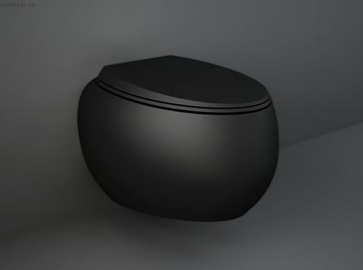Унітаз підвісний Rak Ceramics Cloud чорний матовий CLOWC1446504A з сидінням Soft Close