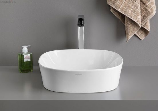 Умывальник керамический 42 см Artceram Ghost, white glossy (GHL001 01; 00)