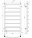 Рушникосушарка електричний Deffi Класик 500x900 чорний C.DK.90.50.8.E.B.R.1 правий