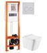 Инсталляция Qtap Nest UNI QT0233M370 с клавишей хром глянцевый + Унитаз подвесной Koller Pool Trend Tornado 3.0 TR-0490-RQ3 с сиденьем Soft Close