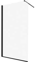 Душова стінка Deante Abelia 100 см (Профіль – чорний, скло – прозоре) KTA N30P