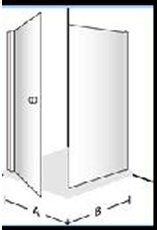 Villeroy&Boch Frame to Frame распашная дверь Villeroy&Boch 100 см, лев/прав, проз/хром UDW0100SKA100 V-61