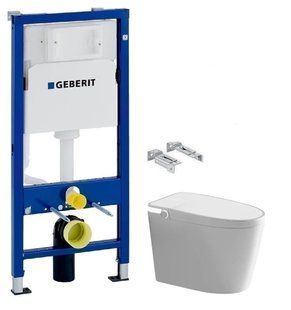 Інсталяція Geberit Duofix 458.103.00.1 + підлоговий унітаз Koer TB-0202 Smart KR6072 з електронним керуванням