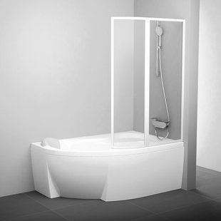 Шторка для ванни RAVAK VSK2 Rosa 150 Transparent 76L80100Z1 лівостороння