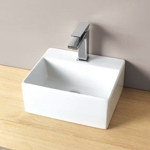 Умывальник керамический 32 см Artceram Quadro, white glossy (QUL006 01; 00)