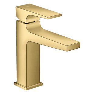 Смеситель для раковины Hansgrohe Metropol 110 полированное золото 32507990 с донным клапаном