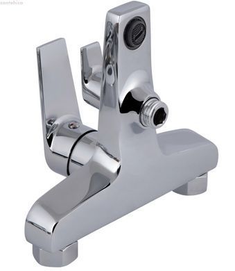 Смеситель для ванны Qtap Stenava New хром QTSTE259CRM45537 с душевым гарнитуром