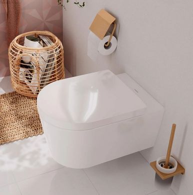 Инсталляция Hansgrohe iFrame Universal 01022180 с клавишей Original Q черный матовый + Унитаз подвесной Hansgrohe EluPura S AquaFall Flush 60193450 с сиденьям Soft Close