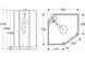 Душова кабіна Ido SHOWERAMA 10-5 Comfort  п`ятикутна 90х90, профіль білий, прозоре скло/матове скло 558.113.00.1