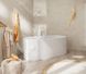 Смеситель для ванны напольный Hansgrohe Tecturis S белый матовый 73440700